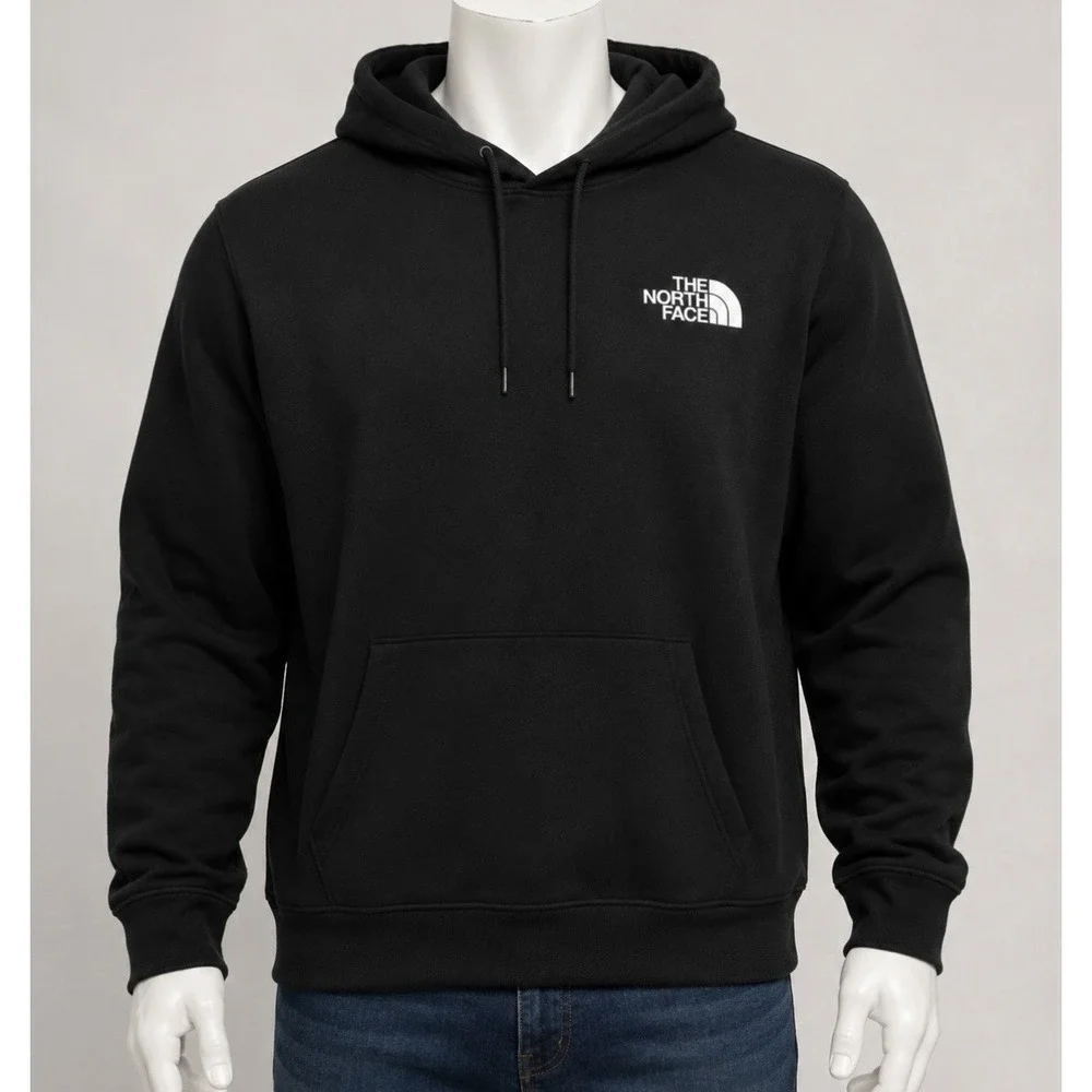 THE NORTH FACE Men's NEW Black Hoodie XL XLarge Tall Pullover Jacket Coat Warm